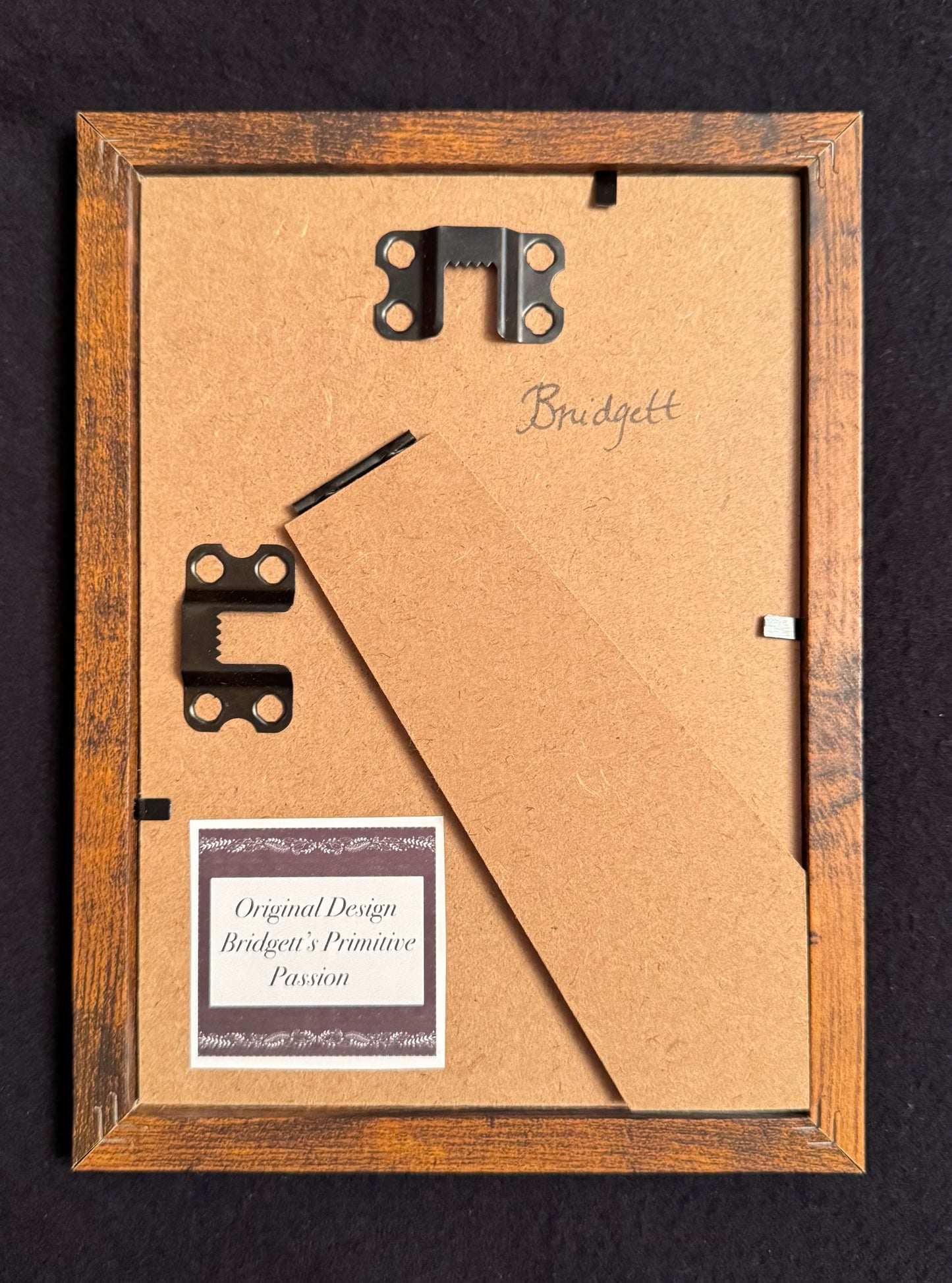 Gold Birds Motif - 6 1/2" x 8 1/2"