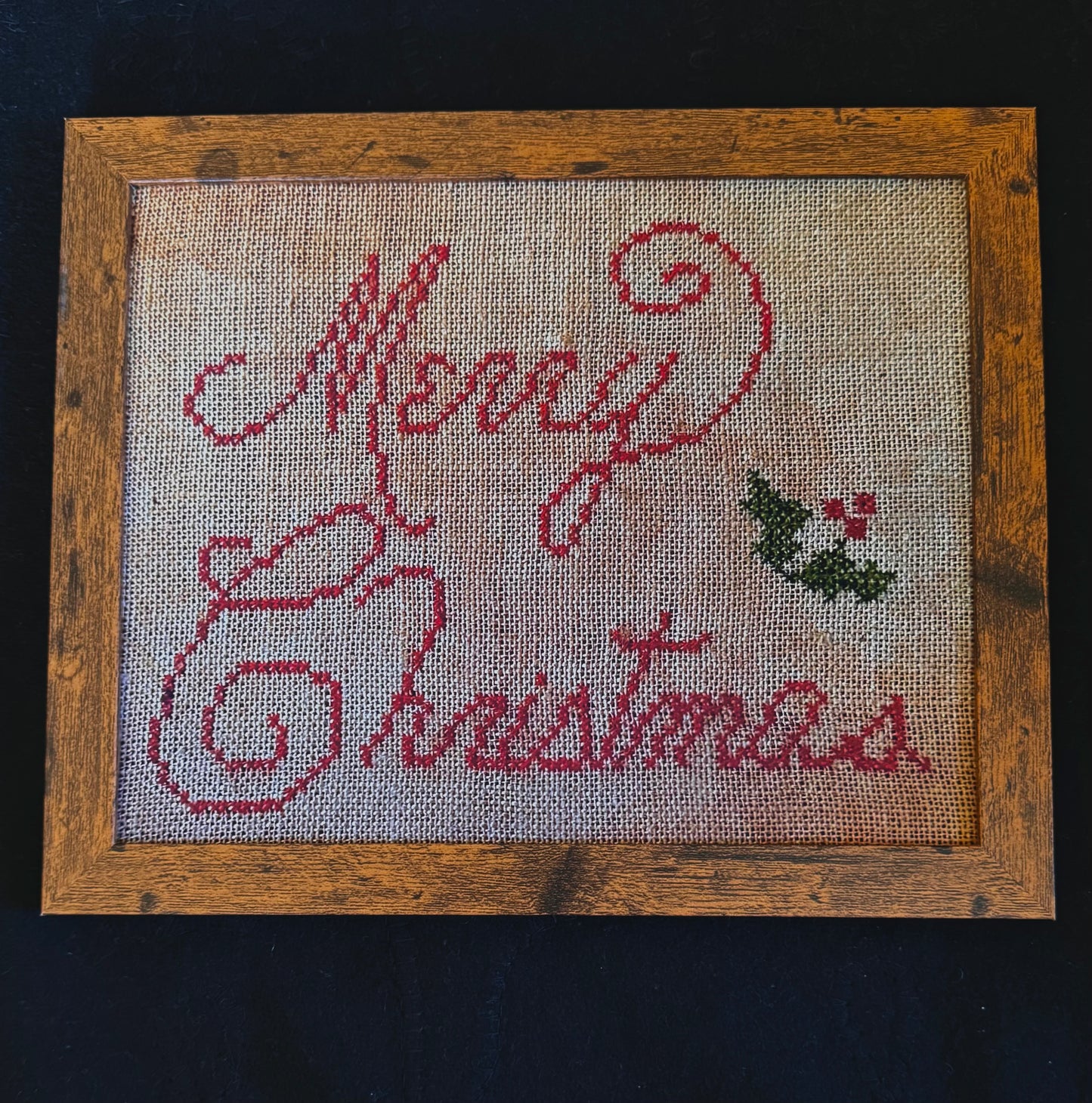 Merry Christmas Cursive - 9"x11"