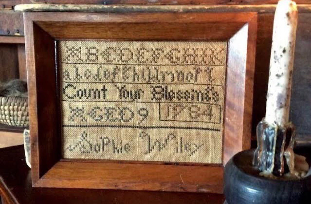 Reproduction Antique Sampler Prints at Bridgett's Primitive Passion ...