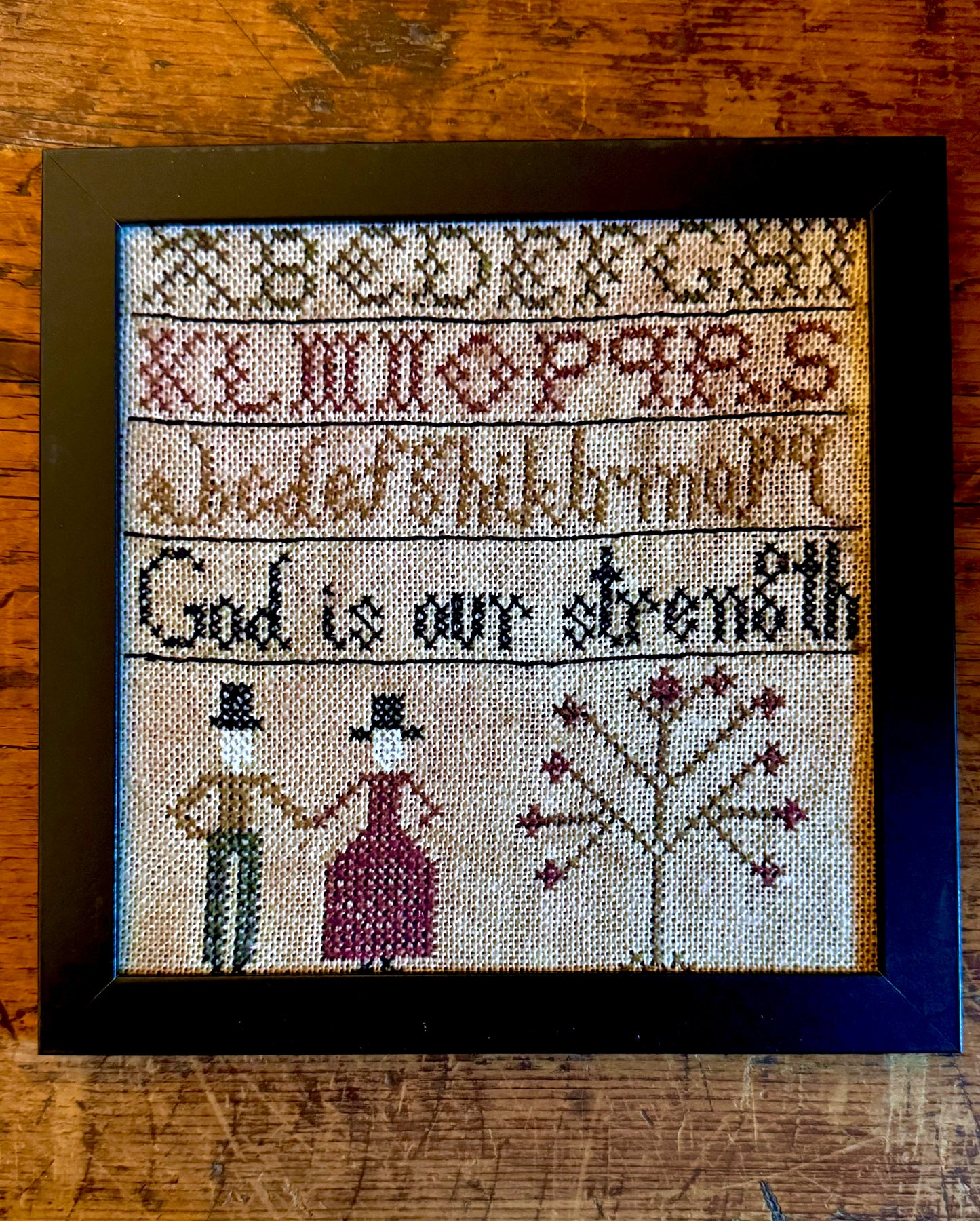 God is our Strength - 9 1/2"x9 1/2"