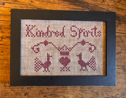 Kindred Spirits Redwork - 5"x7"
