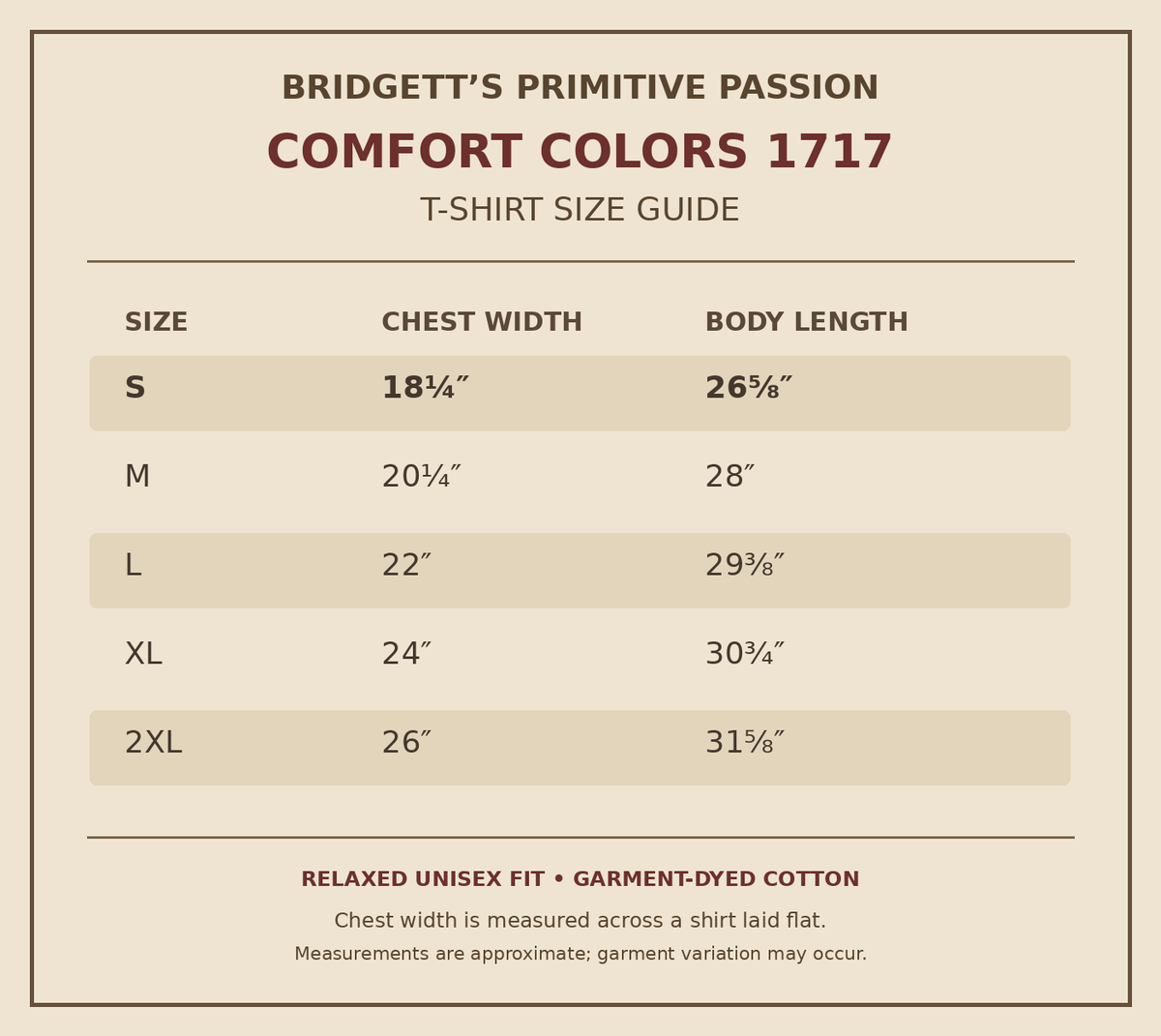 Bridgett's Primitive Passion Sampler T-Shirt